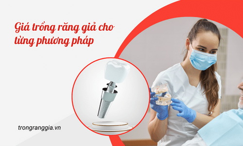 Giá trồng răng giả trên thị trường hiện nay